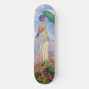 Claude Monet - Woman with a Parasol facing right Skateboard