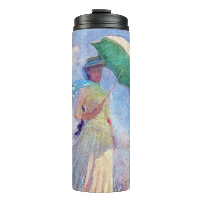 Claude Monet - Woman with a Parasol facing right Thermal Tumbler (Front)