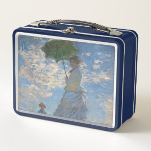 Claude Monet Woman with a Parasol Fine Art Metal Lunch Box