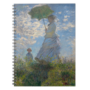 Claude Monet Woman with a Parasol Fine Art Notebook