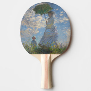 Claude Monet Woman with a Parasol Fine Art Ping Pong Paddle