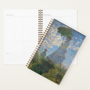 Claude Monet Woman with a Parasol Fine Art Planner