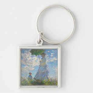Claude Monet   Woman with a Parasol Key Ring