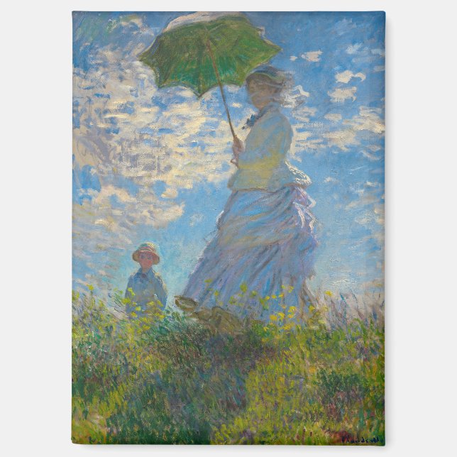 Claude Monet Woman with a Parasol Magnet (Front)