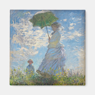 Claude Monet   Woman with a Parasol Magnet