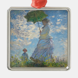 Claude Monet Woman with a Parasol Metal Tree Decoration