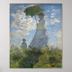 Claude Monet Woman With A Parasol Poster