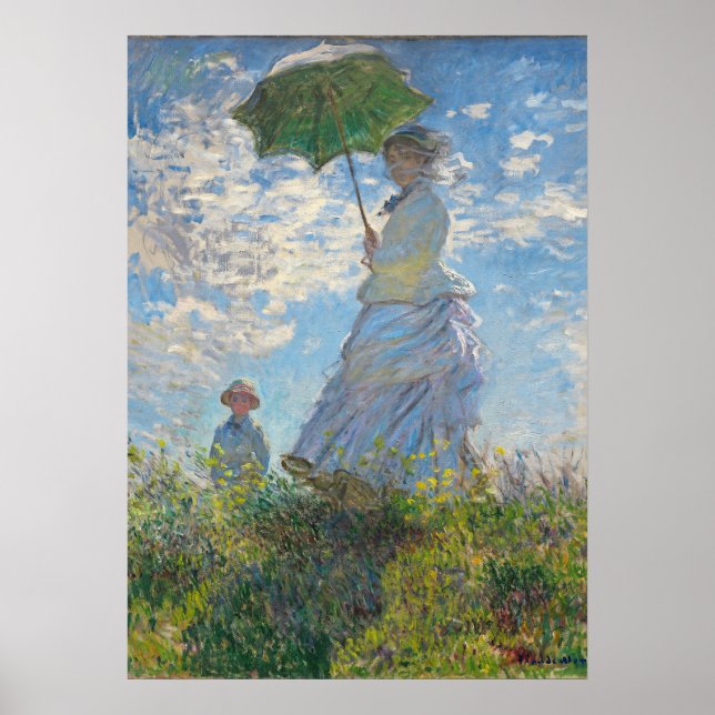 Claude Monet | Woman with a Parasol Poster (Front)