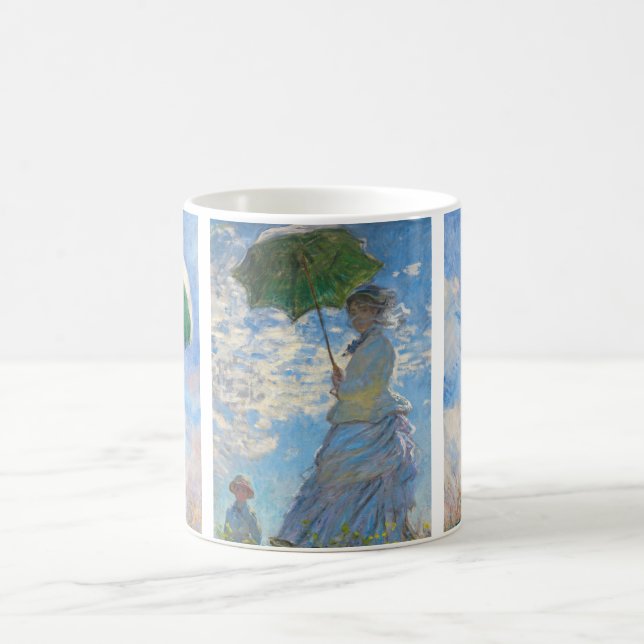 Claude Monet -  Woman with a Parasol serie Coffee Mug (Center)