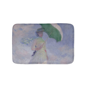 Claude Monet Woman with a Parasol Turned Right Bath Mat