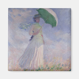 Claude Monet Woman with a Parasol Turned Right Magnet