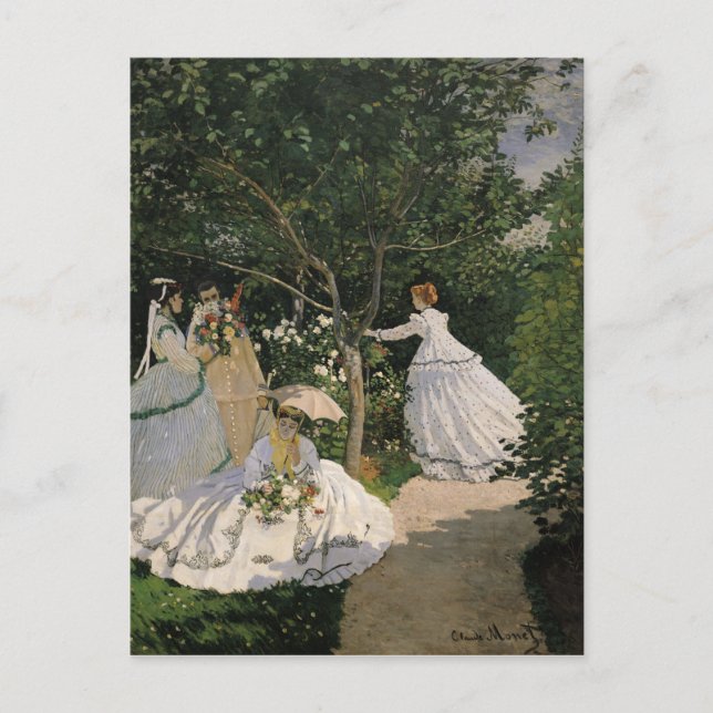 Claude Monet | Women in the Garden, 1866 Postcard (Front)