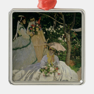 Claude Monet Women in the Garden Metal Tree Decoration