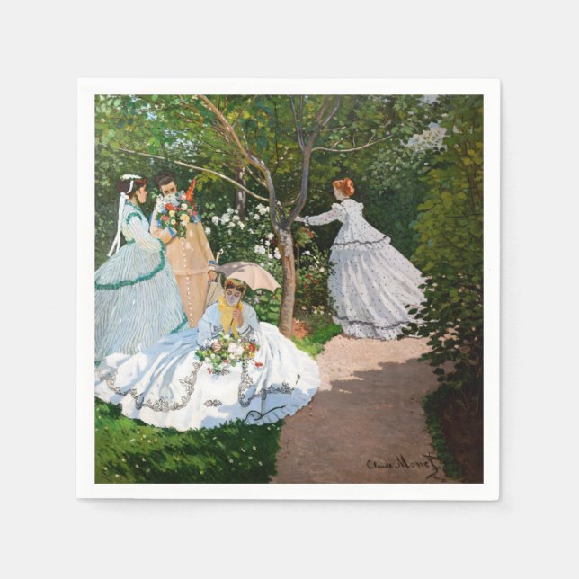Claude Monet - Women in the Garden Napkin (Front)