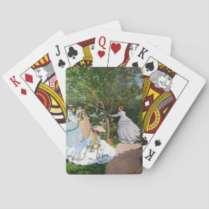 Claude Monet - Women in the Garden Playing Cards