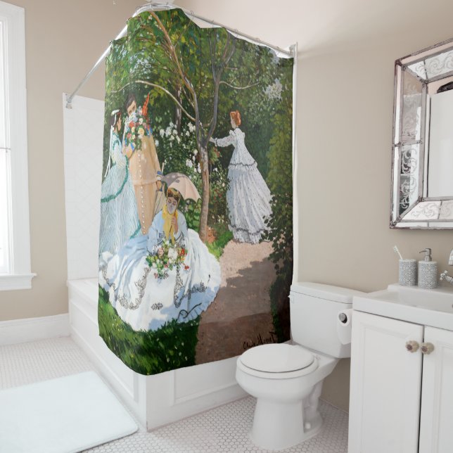 Claude Monet - Women in the Garden Shower Curtain (In Situ)
