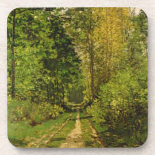 Claude Monet Wooded Path Coaster