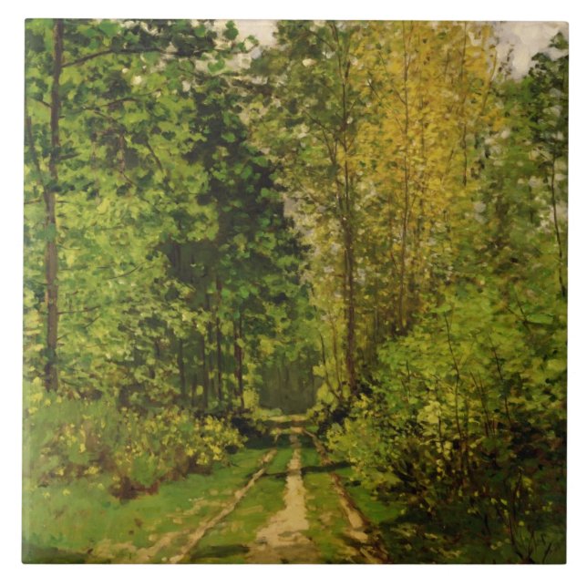 Claude Monet | Wooded Path Tile (Front)