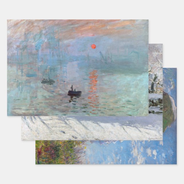 Claude Monet Wrapping Paper Sheet (Set)