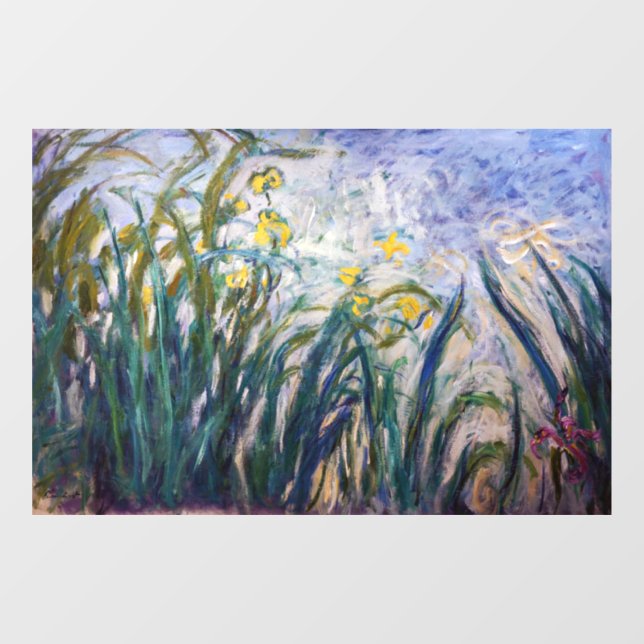 Claude Monet - Yellow and Purple Irises (Sheet)