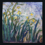 Claude Monet - Yellow and Purple Irises Bandana<br><div class="desc">Yellow and Purple Irises / Iris jaunes et mauves - Claude Monet,  Oil on Canvas,  1924-1925</div>