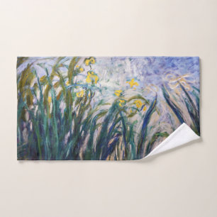 Claude Monet - Yellow and Purple Irises Bath Towel Set
