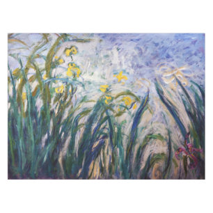 Claude Monet - Yellow and Purple Irises Tablecloth