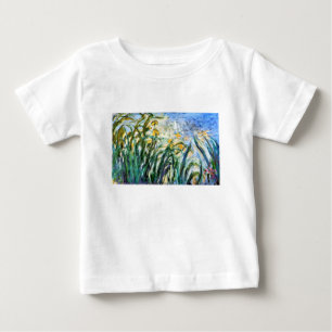 Claude Monet Yellow Irises and Malva 19 Baby T-Shirt