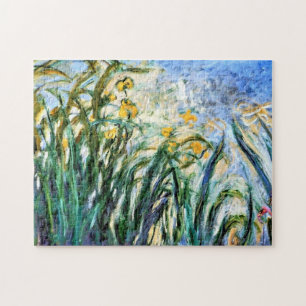 Claude Monet Yellow Irises and Malva 19 Jigsaw Puzzle