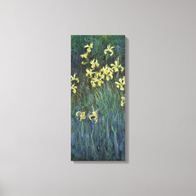 Claude Monet - Yellow Irises Canvas Print (Front)