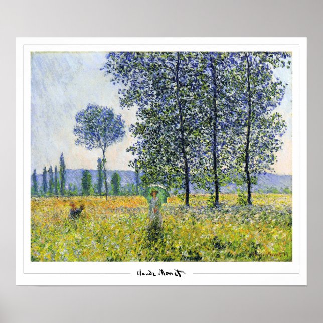 Claude Monet Zedign Art Poster #327-2 (Front)