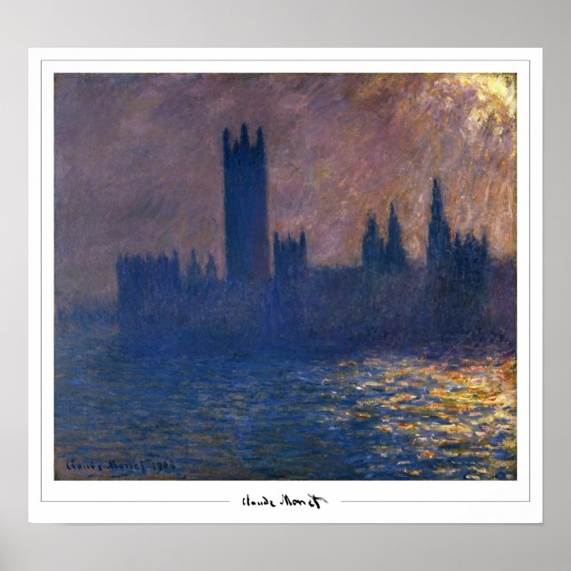 Claude Monet Zedign Art Poster #57 (Front)