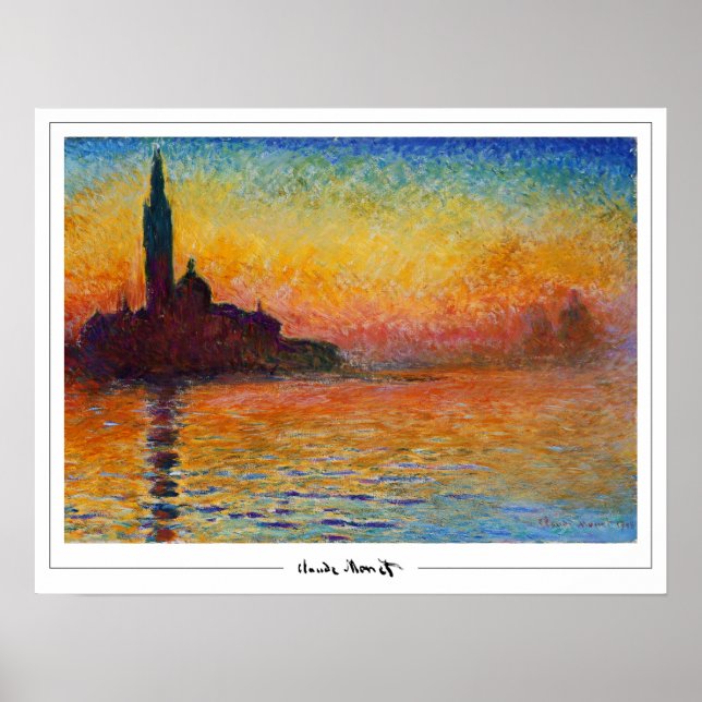 Claude Monet Zedign Art Poster #658-2 (Front)