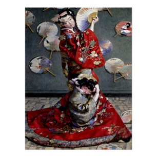 Claude Monet's Camille Monet In Japanese Costume Poster