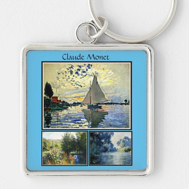 Claude Monet's famous paintings Key Ring (Front)