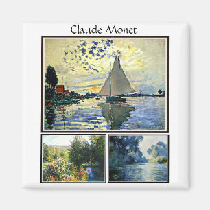 Claude Monet's famous paintings Magnet