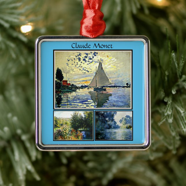 Claude Monet's famous paintings Metal Tree Decoration (Tree)