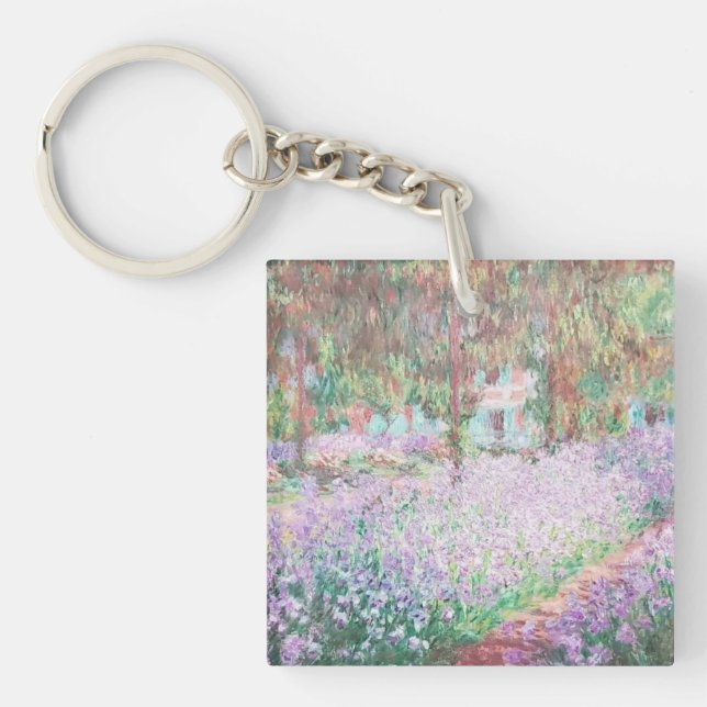 Claude Monet's Garden at Giverny Acrylic Keychain (Front)