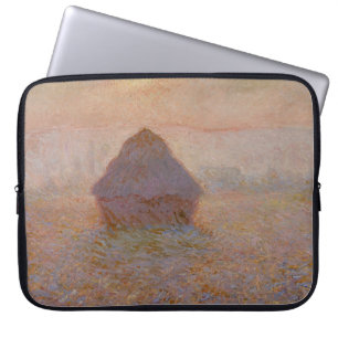 Claude Monet's Grainstack, Sun in the Mist (1891) Laptop Sleeve