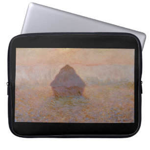 Claude Monet's Grainstack, Sun in the Mist (1891) Laptop Sleeve