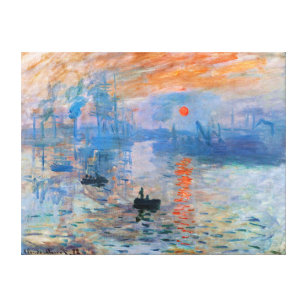 Claude Monet's Impression, Sunrise Canvas Print