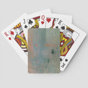 Claude Monet's Impression Sunrise (soleil levant) Playing Cards
