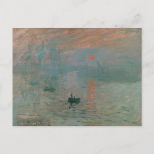 Claude Monet's Impression Sunrise (soleil levant) Postcard