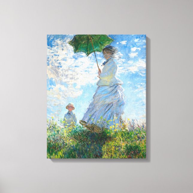 Claude Monet's Madame Monet and Her Son Canvas Print (Front)
