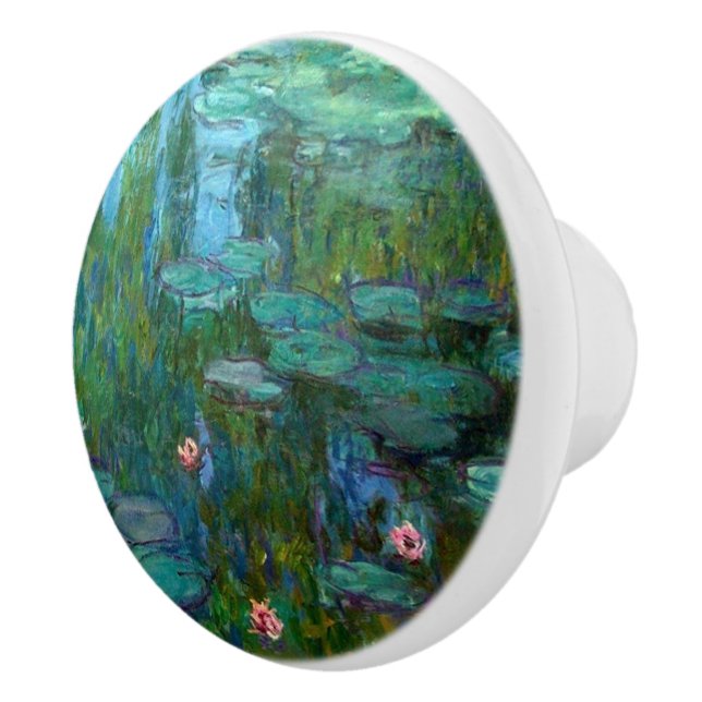 Claude Monet's Nymphéas Ceramic Knob (Right)