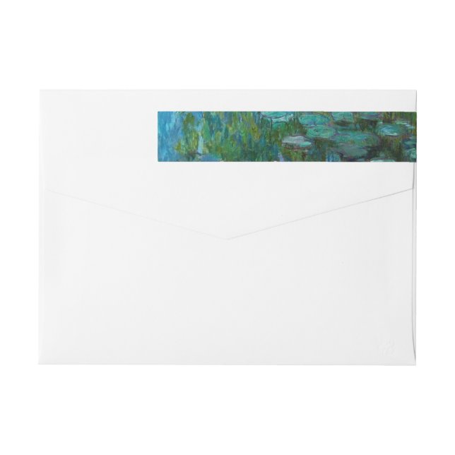 Claude Monet's Nymphéas Wrap Around Label (Back)