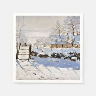 Claude Monet's painting, The Magpie, Napkin