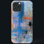 Claude Monet's Sunrise iPhone 13 Pro Max Case<br><div class="desc">Claude Monet's "Sunrise" is a famous painting that was created in 1872. It depicts the sun rising over the harbour of Le Havre, a city in France where Monet was born. The painting is known for its bright colours and hazy atmosphere, which captures the beauty and tranquillity of a new...</div>