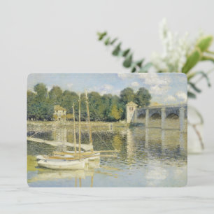 Claude Monet's The Argenteuil Bridge (1874) Invitation