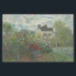 Claude Monet's The Artist's Garden in Argenteuil  Tissue Paper<br><div class="desc">Claude Monet's The Artist's Garden in Argenteuil</div>